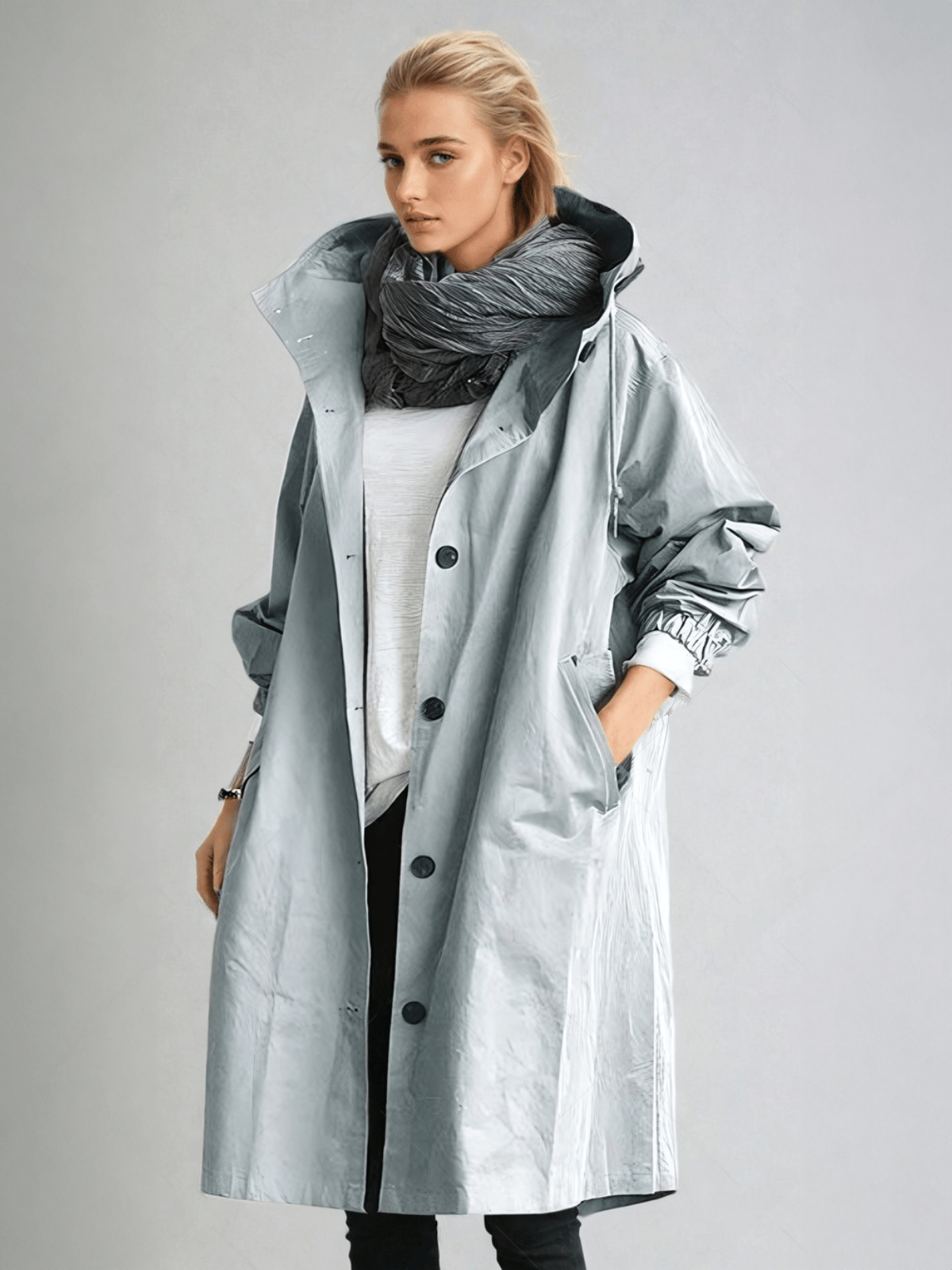 Women's Classic Trench Coat – Elegant Everyday Coat for Fall