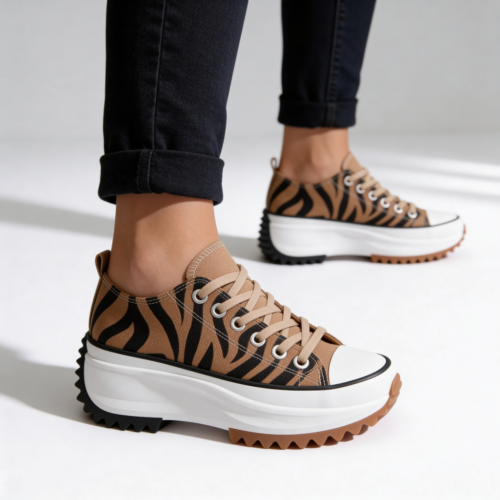 Platform Sneakers Women's - Orthopedic Canvas Walking Shoes