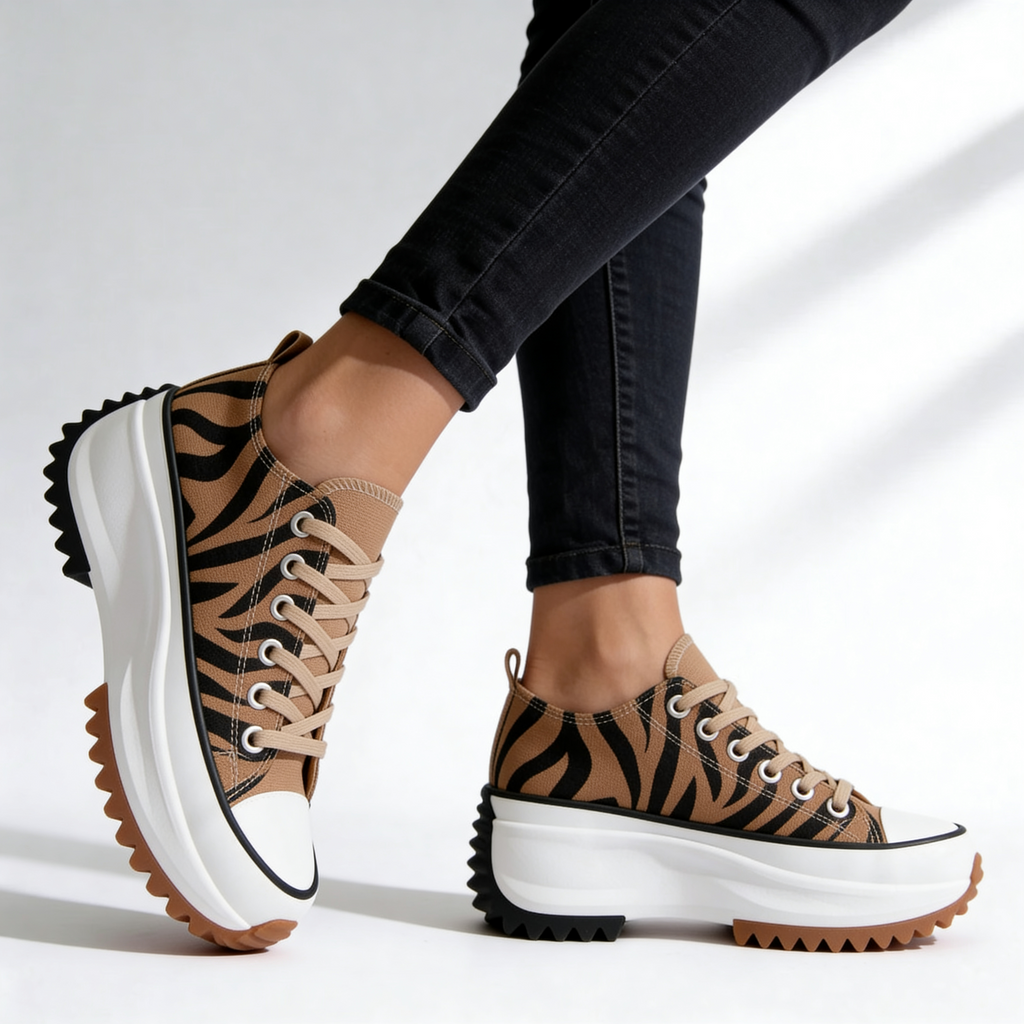 Platform Sneakers Women's - Orthopedic Canvas Walking Shoes