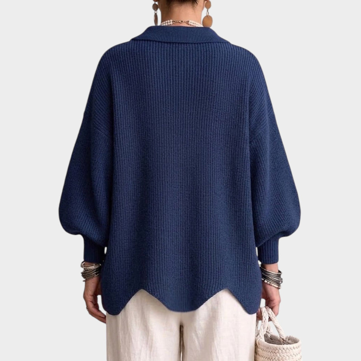 Opal | Women Oversized Gold Button Knit Cardigan