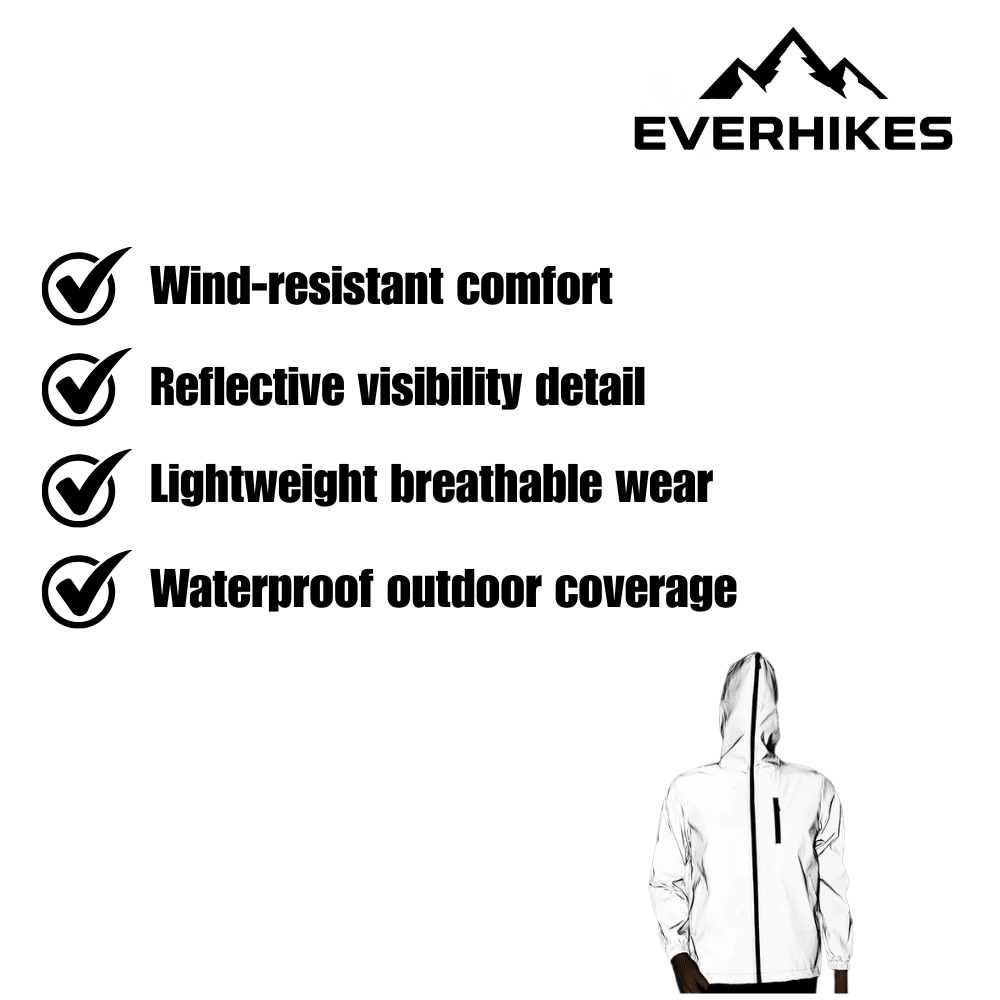 Women's Lightweight Outdoor Shell Jacket – Reflective Detail Walking Jacket