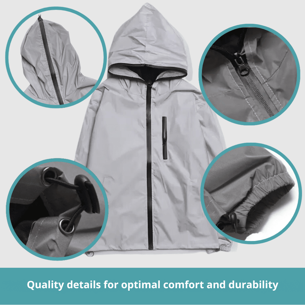 Women's Lightweight Outdoor Shell Jacket – Reflective Detail Walking Jacket