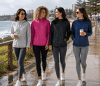 Women's Packable Rain Jacket with Hood – Lightweight Full-Zip Shell