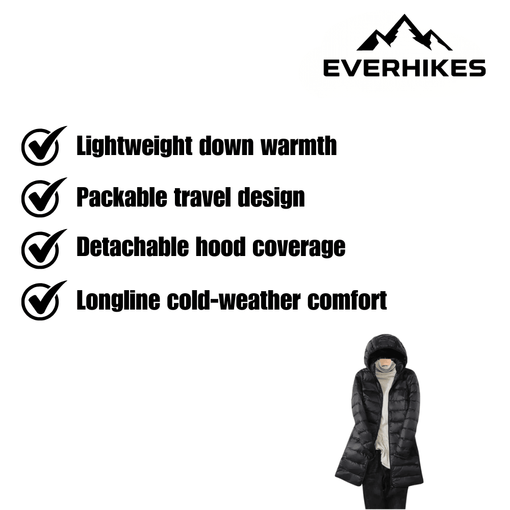 Women's Lightweight Packable Puffer Coat – Quilted Winter Walking Coat