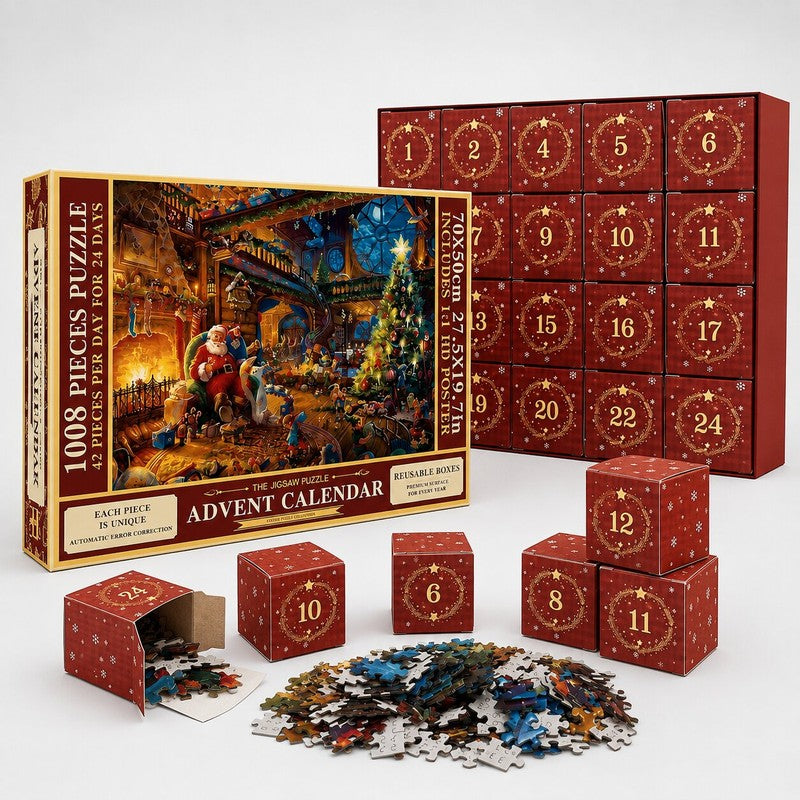 Holly | 1008 Piece Christmas Puzzle Advent Calendar
