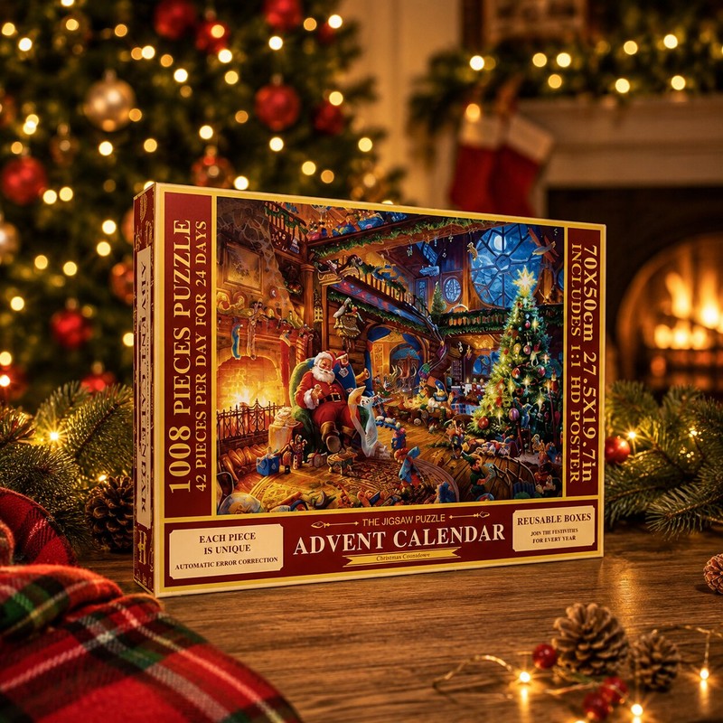 Holly | 1008 Piece Christmas Puzzle Advent Calendar