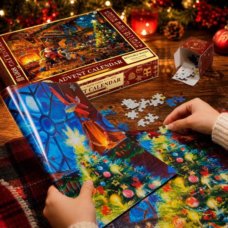Holly | 1008 Piece Christmas Puzzle Advent Calendar