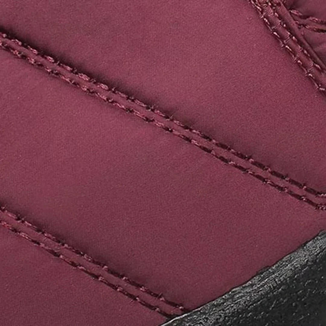 Quilted Snow Boots Women – Womens Winter Boots with Faux Fur Trim & Side Zip