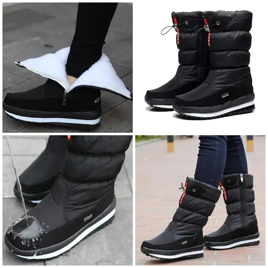 Snow Boots Women – Womens Winter Boots & Insulated Pull-On Traction Footwear