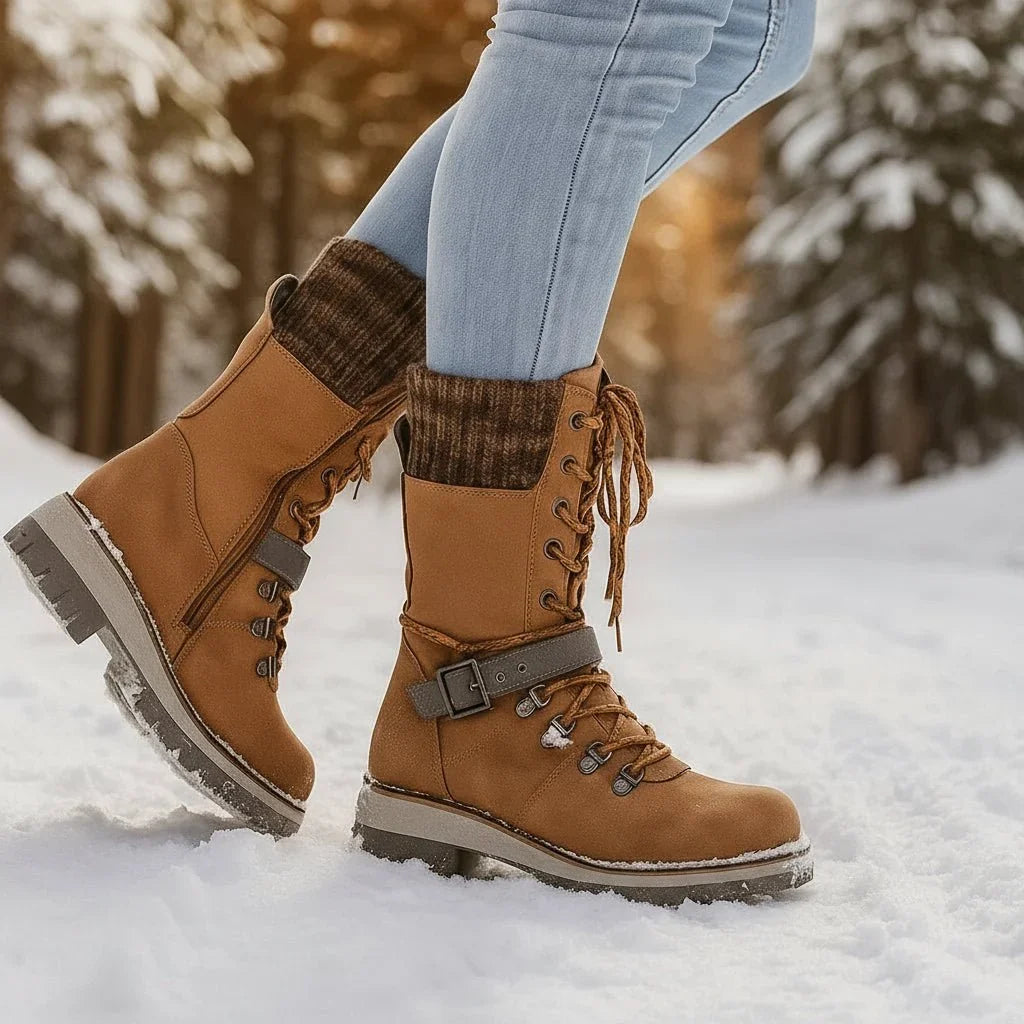 Snow Boots For Women | Waterproof Thermal Orthopedic Lace-Up