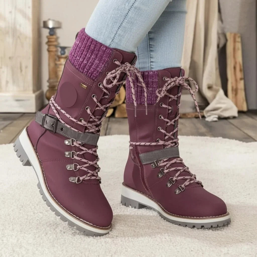 Snow Boots For Women | Waterproof Thermal Orthopedic Lace-Up