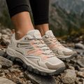 Women's Hiking Shoes – Breathable Lace-Up Trail Sneakers with Slip-Resistant Sole