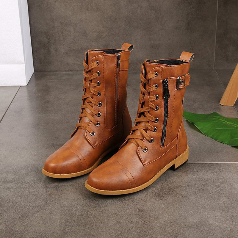 Women's Wide Fit Side Zip Ankle Boots – Soft Round Toe Everyday Boots