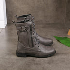Women's Wide Fit Side Zip Ankle Boots – Soft Round Toe Everyday Boots