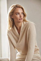 Beatrix | Women Crossover Collar Knit Sweater
