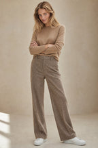 Camille | Women High Waist Straight Leg Tailored Trousers