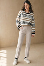 Camille | Women High Waist Straight Leg Tailored Trousers