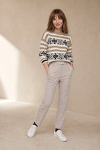 Camille | Women High Waist Straight Leg Tailored Trousers