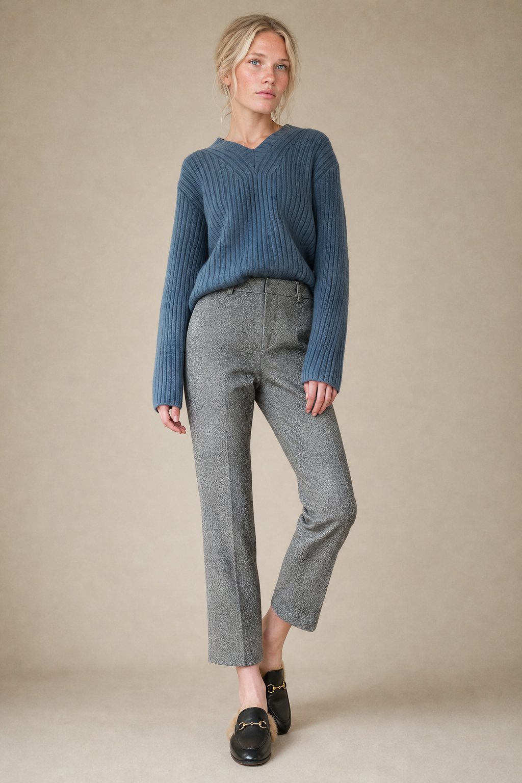 Camille | Women High Waist Straight Leg Tailored Trousers