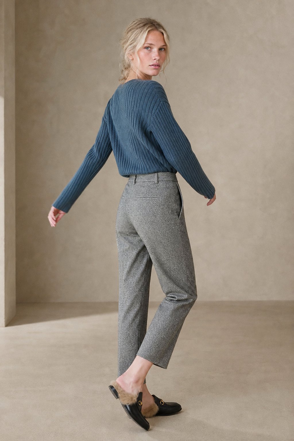 Camille | Women High Waist Straight Leg Tailored Trousers