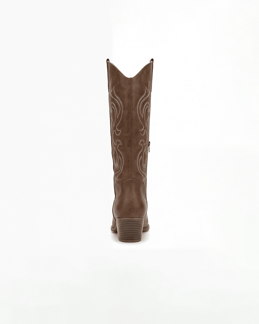 Women's Knee High Western Boots – Stitched Cowgirl Boots with Stacked Heel