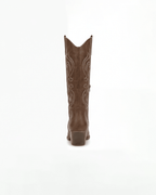 Women's Knee High Western Boots – Stitched Cowgirl Boots with Stacked Heel