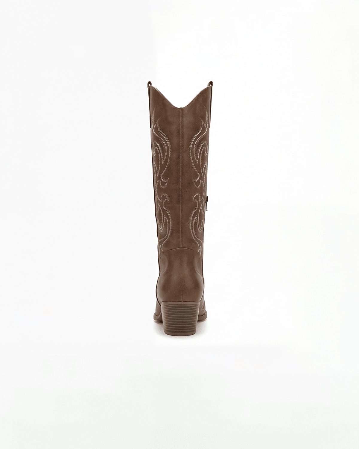 Women's Knee High Western Boots – Stitched Cowgirl Boots with Stacked Heel