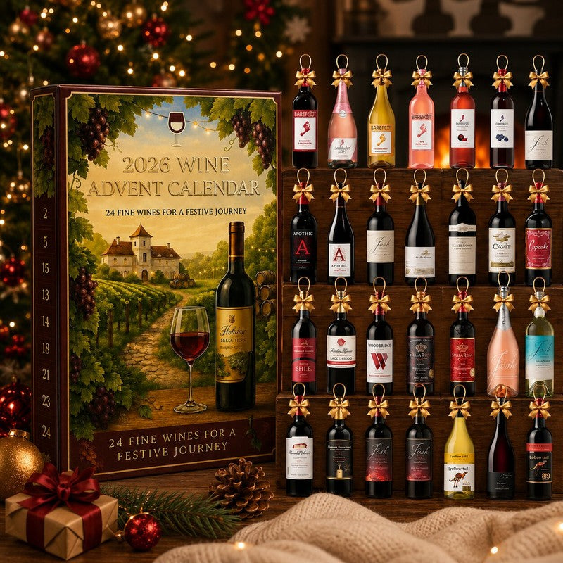 Margot | 24 Day Wine Bottle Ornament Advent Calendar