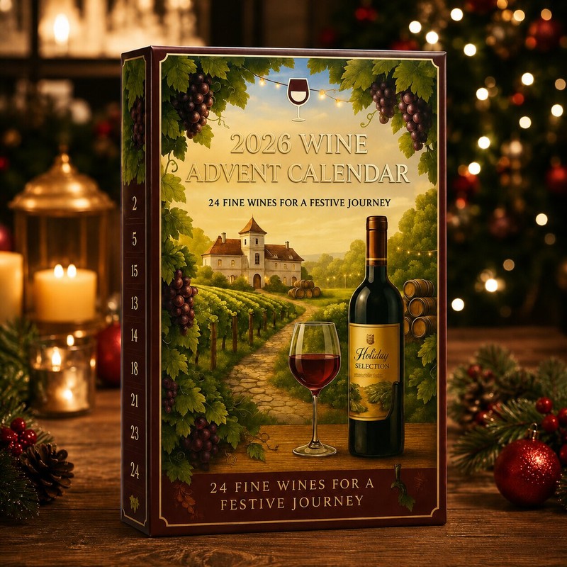 Margot | 24 Day Wine Bottle Ornament Advent Calendar