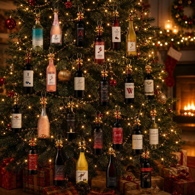 Margot | 24 Day Wine Bottle Ornament Advent Calendar