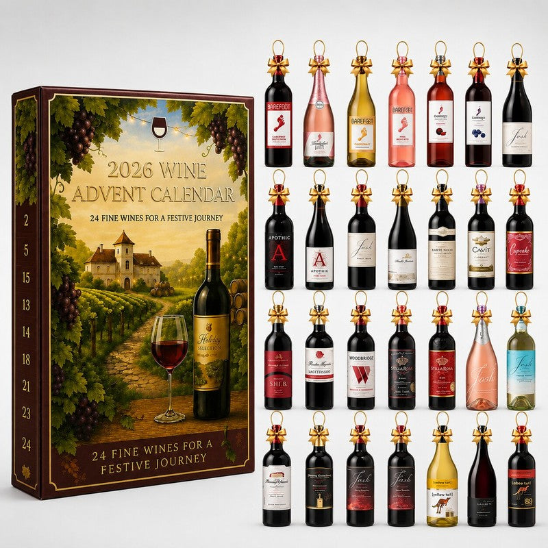 Margot | 24 Day Wine Bottle Ornament Advent Calendar