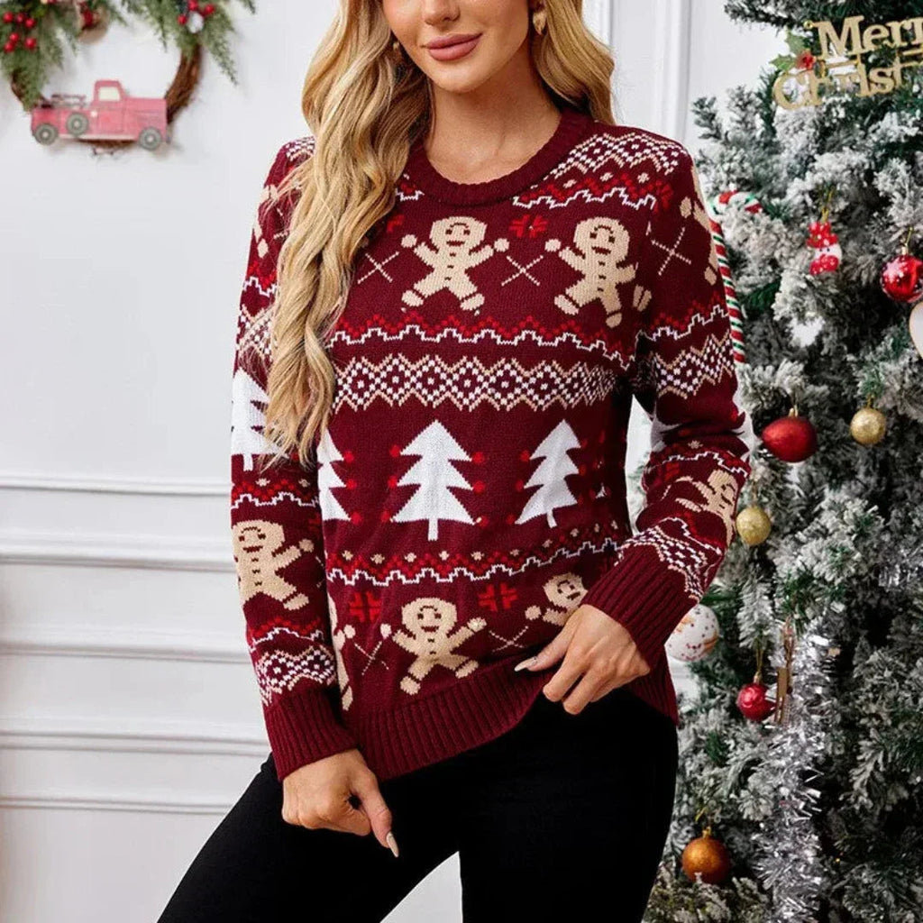 Josie | Women Festive Pattern Christmas Knit Sweater