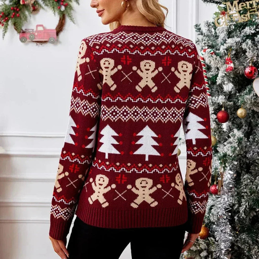 Josie | Women Festive Pattern Christmas Knit Sweater