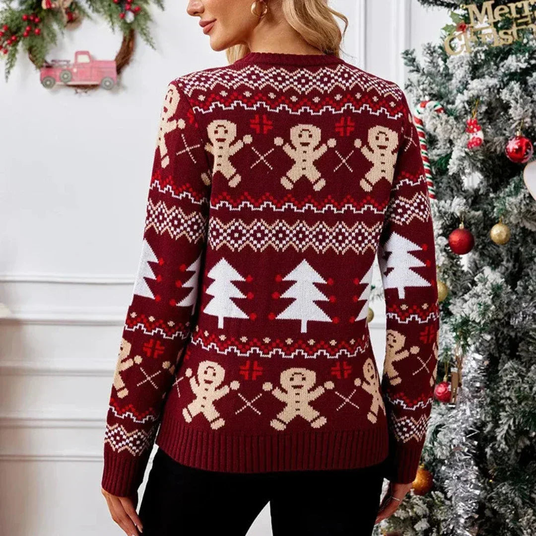 Josie | Women Festive Pattern Christmas Knit Sweater
