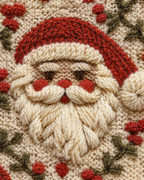 Women's Santa Christmas Cardigan – Holly Knit Button-Front Holiday Sweater