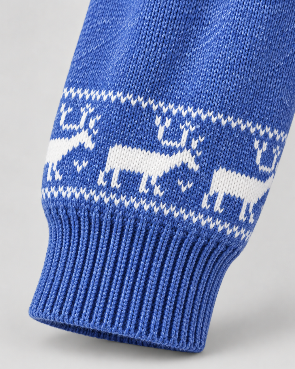 Women's Snowflake and Reindeer Christmas Sweater – Mock Neck Fair Isle Knit