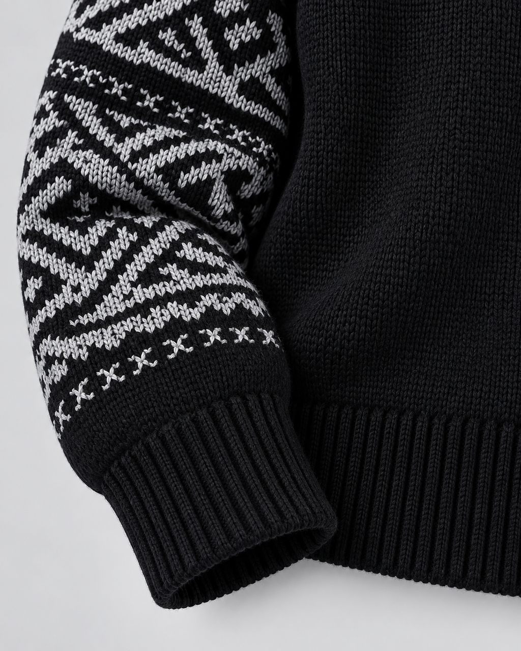 Women's Aztec Geometric Quarter-Zip Sweater – Funnel Collar Knit Pullover
