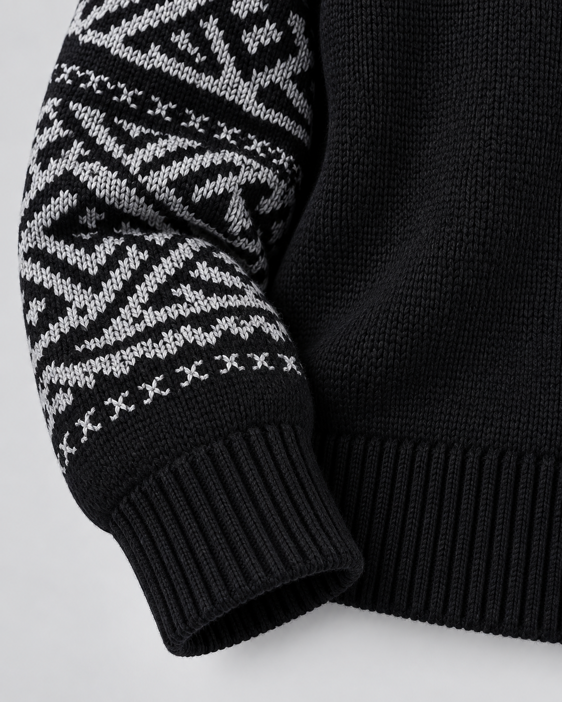 Women's Aztec Geometric Quarter-Zip Sweater – Funnel Collar Knit Pullover