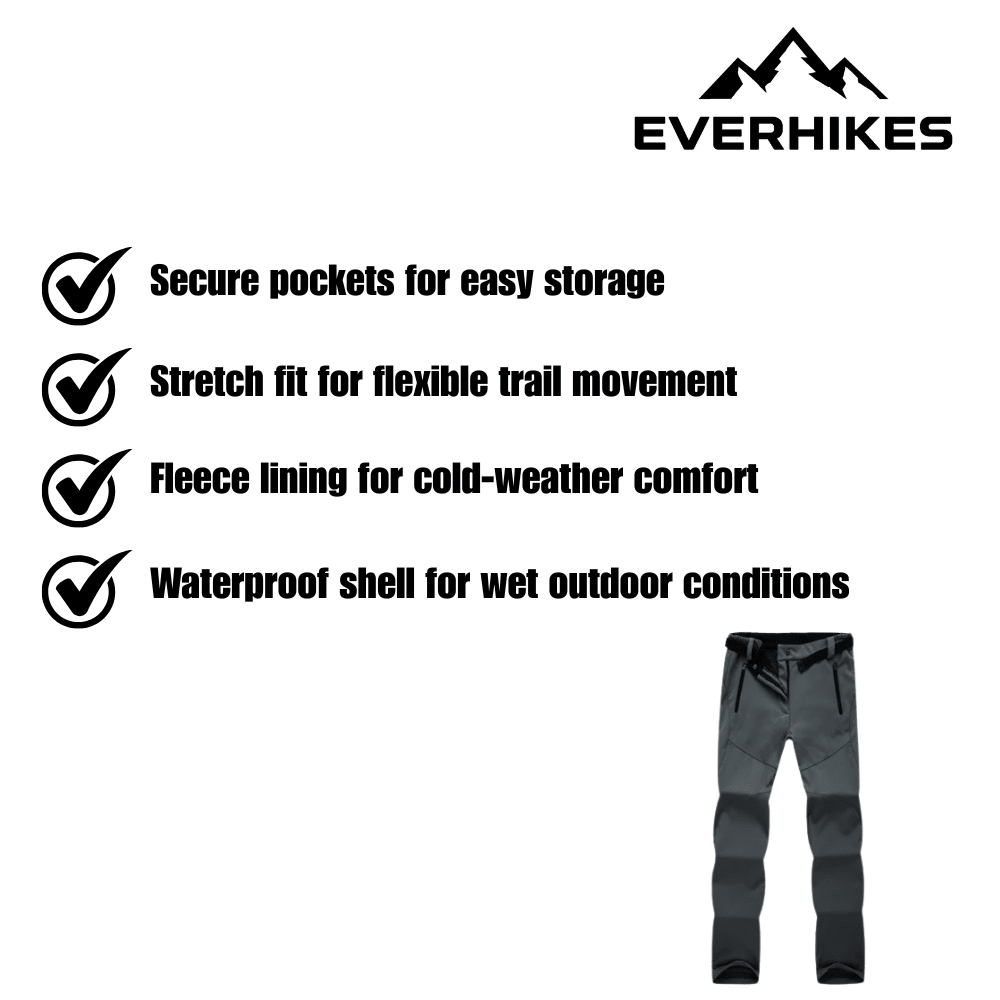 Women's Lined Hiking Pants – Warm Outdoor Trousers for Cold Weather Walks